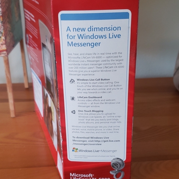 Microsoft window live messenger lifecam vx 600 - Picture 9 of 13